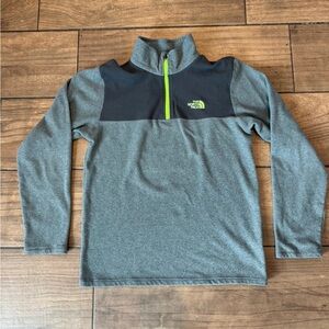 The North Face Kids Gray and Black Quarter-Zip